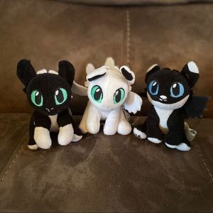 RARE Build A Bear Mini How to Train Your Dragons